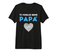 Ti Voglio Bene Papa' Regalo Retro Vintage Chic Maglietta Premium