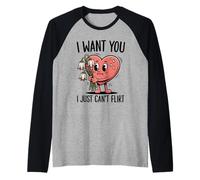Ti Voglio Non Posso flirtare Maglia con Maniche Raglan