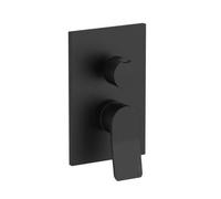 TI018NO/M Miscelatore incasso doccia deviatore nero opaco 2 uscite Tilt PAFFONI