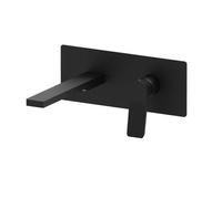 TI105NO Miscelatore incasso lavabo 25x10cm nero opaco bocca 20cm - Tilt PAFFONI