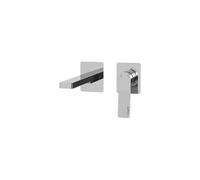 TI106CR70 Miscelatore incasso 2 Fori 2 Piastre 70x70 bocca mm240 TILT PAFFONI