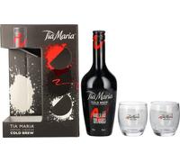 Tia Maria Cold Brew Coffee Liqueur 20% Vol. 0,7l in Giftbox with 2 glasses