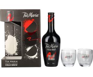 Tia Maria Cold Brew Coffee Liqueur 20% Vol. 0,7l in Giftbox with 2 glasses
