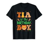 Tia Of The Birthday Boy Lion Family Party Decorazioni Maglietta