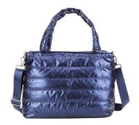 TIAASTAP Puffer Tote Bag da donna, borsa trapuntata, leggera, imbottita, con due cinghie, grande capacità, morbida borsa per lavoro, shopping, scuola, viaggi, A04-extra large-blu