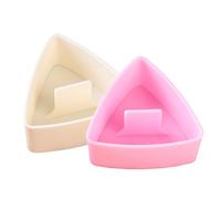 Tiajingzi 2 stampi triangolari per riso, kit per riso grande, antiaderente, per pranzo per bambini, carino stampo per sushi, stampo per sushi, stampo triangolare per picnic, ristorante, casa, cucina