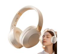 Tiajingzi Cuffie sovrauricolari - Cuffie stereo, senza fili, con cancellazione del rumore, pieghevoli, per viaggi