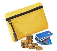 Tiajingzi portafoglio da donna, moneta, organizer per chiavi in tessuto Oxford, e, portafogli con cerniera, per donne, adolescenti, ragazze, giallo., vedi descrizione, Vedi