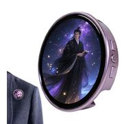 Tiajingzi Spilla digitale | Spilla elettronica da 4,7 cm ad alta risoluzione touch screen pixel distintivo | per la casa ufficio decorazione da tavolo dei fumetti e