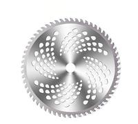 TIAJTHYD 1-3 pz Lama for Tosaerba 40T/60T/80T Tagliaerba Testa Lama for Legno Disco for Tosaerba for Tosaerba da Giardino Mangiatore di Potenza Utensili elettrici(60T,6Pcs)