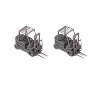 TIAJTHYD 2PCS 1/350 Bilancia Modello Carrello Elevatore Shipborne Standard Forca Camion Resina di Montaggio Veicolo di Trasporto Giocattolo for La Simulazione Nave Display