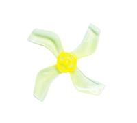 TIAJTHYD 4 Coppie 8 Pezzi di Albero da 1 mm a 4 Pale for elica CCW/CW 1636 1,6x3,6x4 40 mm Motore brushless a Tazza Cava for Parti di aeroplani RC Drone(Through Yellow)