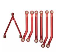 TIAJTHYD Set di collegamenti del Telaio in Alluminio ad Alta Altezza da Terra for RC Crawler Axial SCX24 AXI00001 C10 AXI00002 Jeep JLU Ford Bronco AXI00006(Rood)