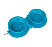 TIAKI ciotola da viaggio doppia in silicone Sea Shell - 2 x 600 ml