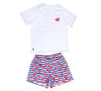 TIAKI Pet & Parent Pigiama coordinato Pet Family Match, Anguria - Pigiama per proprietario Tg. L + maglietta coordinata per cani lungh. dorso 35 cm