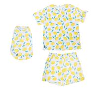 TIAKI Pet & Parent Pigiama coordinato Pet Family Match, Limone - Pigiama per proprietario: Tg. M