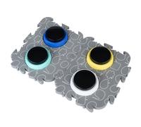 TIAKI Pet Talking Buttons "Let's Talk!" - Ø 9 x H 4 cm, 4 pezzi