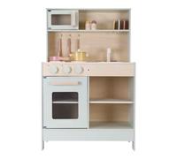 Tiamo Little Dutch 7088 - Cucina per bambini in legno FSC, accessori inclusi, Menta, 58x28x91 cm