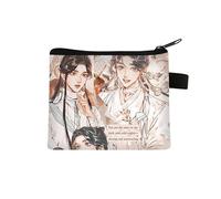 Tian Guan Ci Fu Portamonete per Bambini Hua Cheng Borsa per Cambiare Piccola Borsa Stampa Cartone Animato Anime Portamonete con Cerniera Design Xie Lian Portafogli Borse Regali, Tipo 19, 13.5 x 11CM,