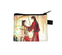 Tian Guan Ci Fu Portamonete per Bambini Hua Cheng Borsa per Cambiare Piccola Borsa Stampa Cartone Animato Anime Portamonete con Cerniera Design Xie Lian Portafogli Borse Regali, Tipo 30, 13.5 x 11CM,