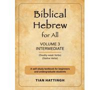 Tian Hattingh Biblical Hebrew for All (Tascabile) Biblical Hebrew for All