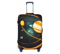 Tianbamxgdp Solar System Jupiter Saturn Print Travel Luggage Cover Washabl Protezione per valigie da 45-81 cm, nero, X-Large