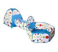Tianbi - Tenda da gioco per bambini, con tunnel e pozzetto per palline, 3 in 1, tenda da gioco per bambini, pieghevole, per bambini
