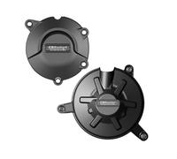 TianChuangs Coperchio Basamenti Motore Kit Carter Copertura Statore in Fibra di Nylon Protezione Motore Moto for Aprilia RSV4 Tuono V4 2021-2024 Coperchio Frizione Moto