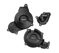 TianChuangs Coperchio Basamenti Motore Kit Copertura Protettiva Carter Motore Statore for Aprilia RS 660 Tuono 660 2021-2023 Coperchio Frizione Moto(Black)