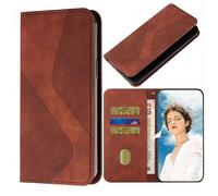 TIANCI Cover per Oukitel C60 Pro Case, Magnetica Nascosta in pelle PU Custodia, Portafoglio a Righe a forma di S Flip Custodia per Oukitel C60 Pro Cover