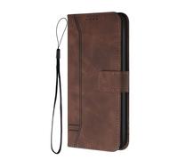 TIANCI Cover per Oukitel C60, Vintage in pelle PU di Alta Qualità Case, [Corda da Polso], Goffratura a Forma di Cuore Flip Custodia per Oukitel C60 Cover