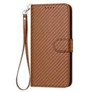 TIANCI per Vivo Y04 5G Cover, Pelle PU con Motivo in Fibra di Carbonio per Vivo Y04 5G Custodia