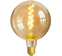 TIANFAN Lampadina decorativa a filamento a spirale dimmerabile Big Globe G150 LED 4W 2000Kelvin Super Giallo Caldo 220-240V E27 (Basic)