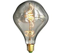 TIANFAN Lampadina LED Alien G125 Edison, 4W (25W Eq), Luce Calda 2000K, Dimmabile, Attacco E27, Vetro Fumè, Stile Industriale Retro, 220V