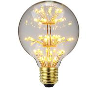 TIANFAN Lampadina Led Vintage RGB Fuochi D'artificio Lampadina Edison 3W 220/240V E27 Decorativa Fuochi d'artificio (G80)