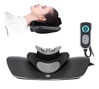 Tianfucen Nuovo dispositivo dinamico per stretching del collo, trazione cervicale supina con 3 modalità di elettroterapia e ipertermia per alleviare il dolore al collo, da 40 a 50 ℃, facile da usare