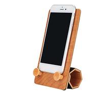 TianfuSpanda Supporto per telefono in legno massello Supporto multifunzionale pieghevole per tablet telefonico
