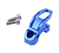 TIANHENGMart Supporto per casco in lega di alluminio, gancio per manubrio moto, supporto laterale per pompa del freno, rosso (blu)
