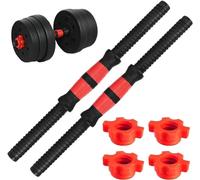 Tianher Manubri Universali da 35 cm, 2 Pezzi Set di Barre Regolabili per Sollevamento Pesi Manubri Manubrio da Bilanciere Ginniche Palestra Allenamento di Forza Accessori per Il Fitness (set 1)
