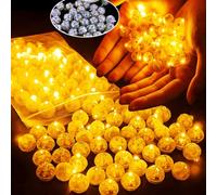 TIANHOO 100 Pezzi LED Palloncini Luci Rotondo Lampada a Palloncino Mini LED Palloncini Luci Lampada a Palloncino per Festa di Compleanno, Matrimonio, Halloween, Decorazione Natalizia