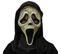 TIANHOO Hallowee Horror Scream Maschera, Halloween Ghostface Maschera, Spaventoso Volto Fantasma Mascher per Bambino Adulto, Mascher Scary Movie per Case Stregate, Halloween Decorazioni (KULU)