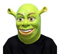 TIANHOO Maschere Cosplay Maschera Copricapo Verde Lattice Testa Intera Maschere Cosplay Halloween Mostro Verde Spaventoso Travestimento per Halloween Festa Costume Accessori