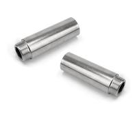 TIANLIN 2 Pezzi Prolunga Rubinetto da 1/2'', Tubi di Prolunga per Rubinetti da Cucina in Acciaio Inossidabile, 1/2'' × 50mm, Adatti per Rubinetti, Valvole ad Angolo, Soffioni Doccia
