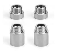 TIANLIN 4 Pezzi Prolunga Rubinetto da 1/2'', Tubi di Prolunga per Rubinetti da Cucina in Acciaio Inossidabile, 1/2'' × 10mm/25mm, Adatti per Rubinetti, Valvole ad Angolo, Soffioni Doccia