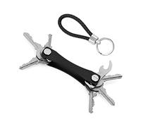 TIANNAIT 2 pezzi portachiavi multifunzione, portachiavi compatto, organizzatore di chiavi, clip per chiavi in metallo, Catena chiave intrecciata, Dispositivo di memorizzazione delle chiavi, unisex