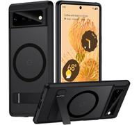 TIANNIUKE Custodia magnetica per Google Pixel 6 Pro, compatibile con MagSafe, custodia protettiva antiurto con cavalletto integrato per Pixel 6 Pro 1234