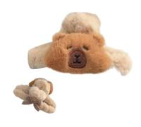 TIANQUXNGI Capybaras Fascia Pelosa Capelli Cravatta Dolce Capibara Clip di Capelli Peloso Copricapo Copricapo Capibara Festa di Compleanno