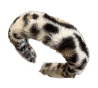 TIANQUXNGI Cerchietto per capelli alla moda con leopardi, leggero, elastico, elegante per l'uso quotidiano
