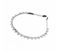 TIANQUXNGI Elegante cerchietto per capelli in lega con rivetto, con charm, elegante fascia per capelli da donna per festival musicali e fotografia di strada