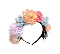 TIANQUXNGI Elegante copricapo da indossare tutti i giorni, cerchietto decorativo per capelli con fiori per occasioni speciali